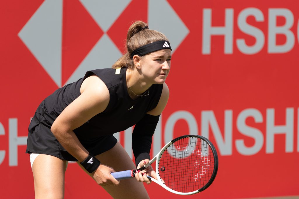 Karolina Muchova en el WTA500 de Queens.